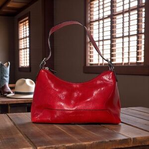 Vintage Wilson’s Leather Pelle Studio Women’s Small Red Leather Y2K Shoulder Bag